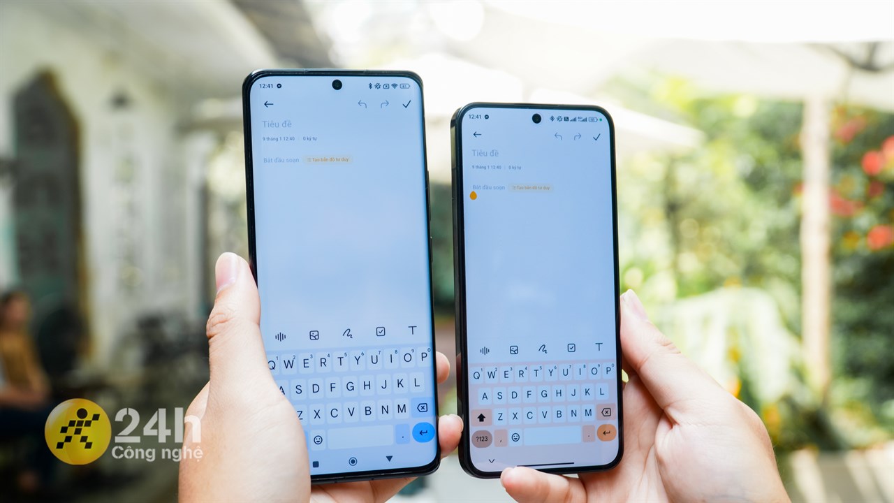 Ứng dụng ghi chú cũng không có sự khác biệt nào.