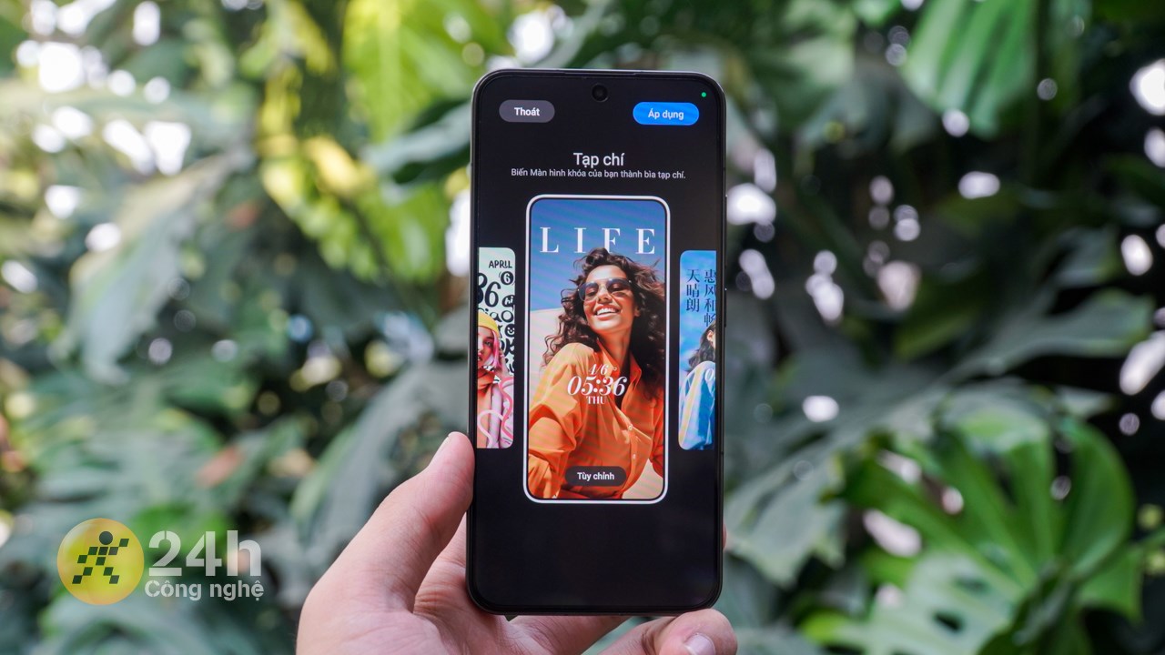 Xiaomi 13 cập nhật Xiaomi HyperOS có thể tùy biến màn hình khóa.