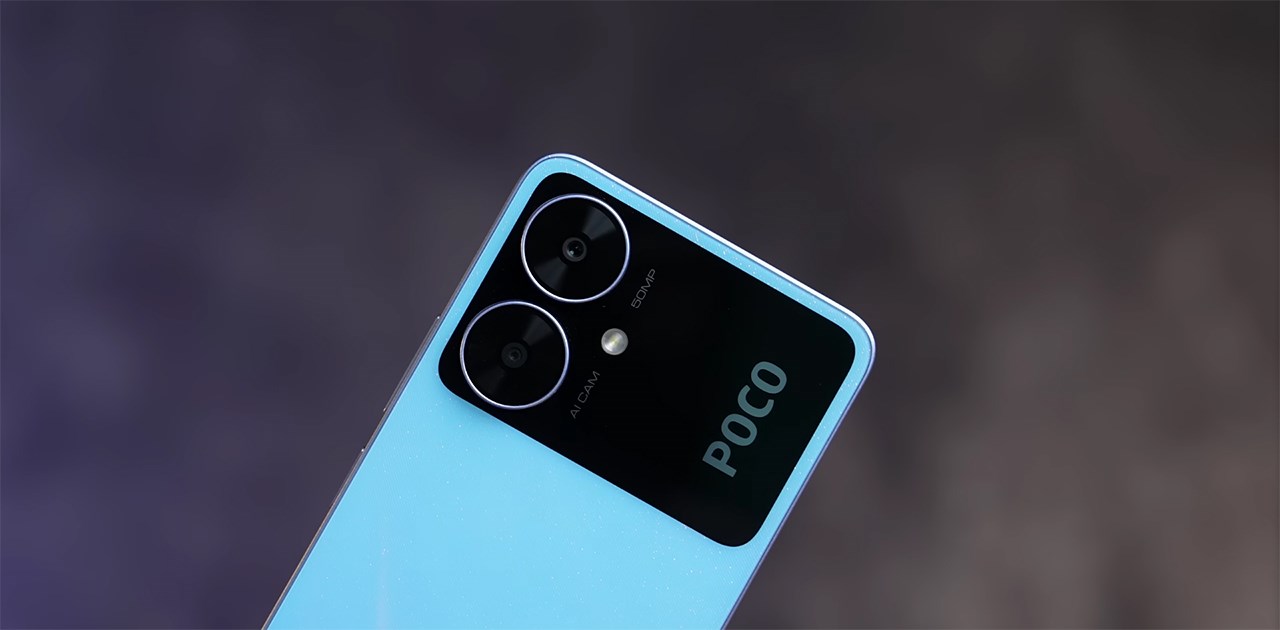 Cụm camera của POCO M6 5G vẫn được thiết kế theo phong cách quen thuộc. Nguồn: Trakin Tech.