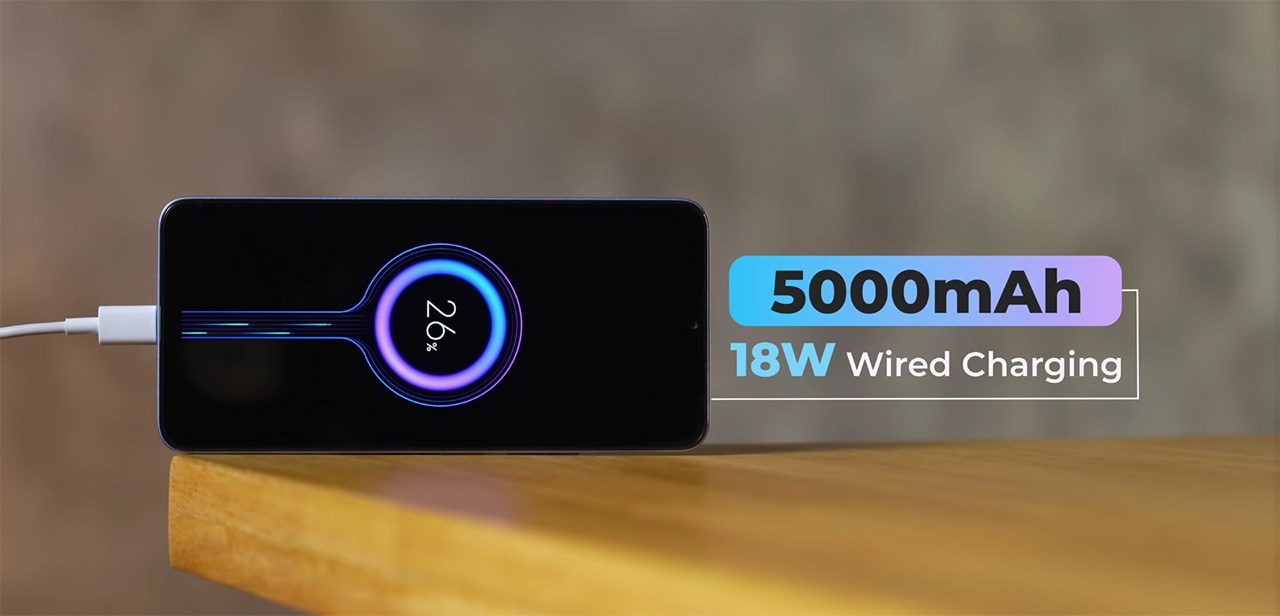 POCO M6 5G còn được trang bị dung lượng pin lớn để đáp ứng nhu cầu sử dụng lâu dài của người dùng. Nguồn: Trakin Tech.