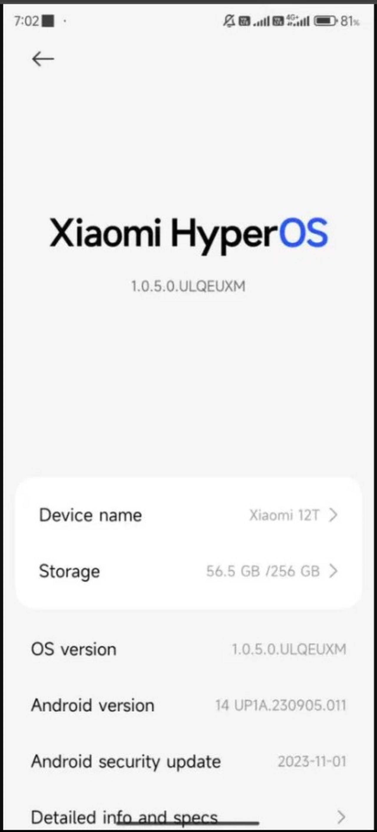 Bản cập nhật Xiaomi HyperOS chính thức trên Xiaomi 12T Bản cập nhật Xiaomi HyperOS chính thức trên Xiaomi 12T