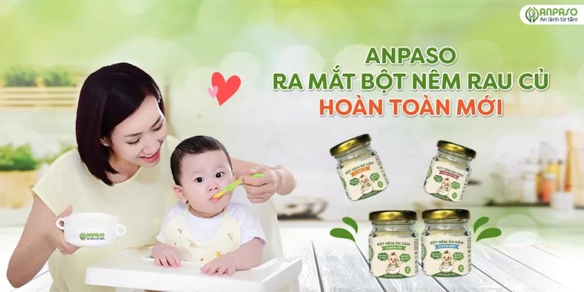 Bột nêm rau củ là dòng sản phẩm nổi bật của Anpaso