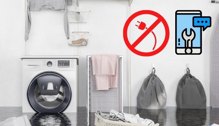 Máy giặt Electrolux đặt ở nơi ẩm thấp hoặc tiếp xúc với nước có thể gây hư hỏng và báo lỗi E91