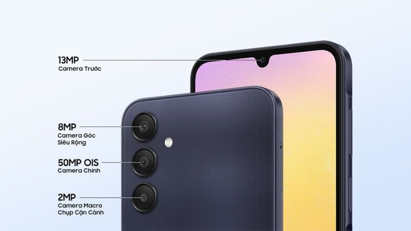 Camera của Samsung A25 c&oacute; th&ocirc;ng số v&ocirc; c&ugrave;ng ấn tượng