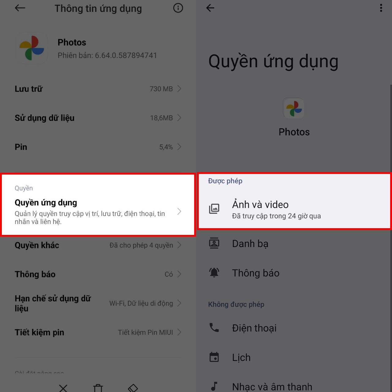 Không tải được video từ Google Photos