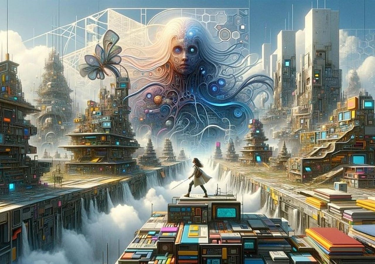 The Land of Machine Memories là kết quả của 66 cuộc trò chuyện với AI