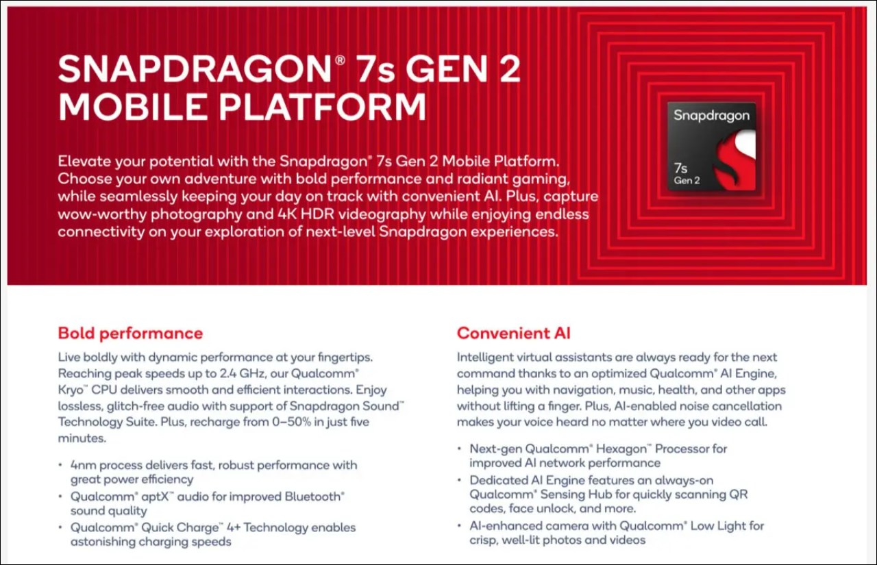 Tất tần tật về chip Snapdragon 7s Gen 2