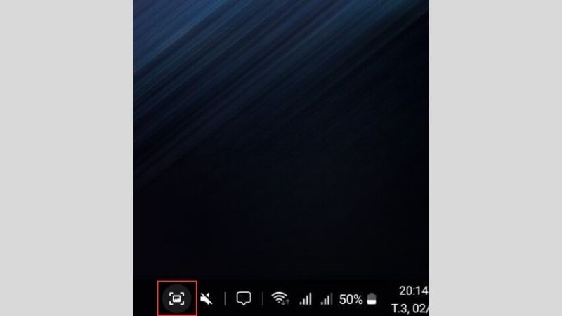 Nhấn v&agrave;o biểu tượng ảnh chụp để chụp m&agrave;n h&igrave;nh