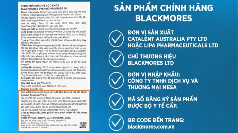 Check các thông tin của hãng sản xuất trên nhãn hộp