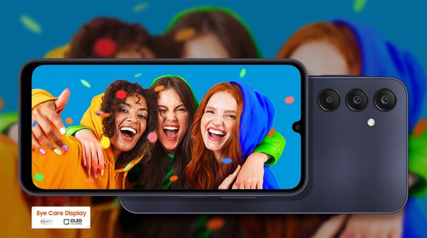 Samsung Galaxy A25 sở hữu màn hình Super AMOLED giọt nước 6.5 inch rộng lớn