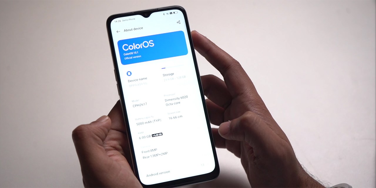 OPPO A59 5G còn được trang bị bộ cấu hình tốt. Nguồn: Indori Explorer.