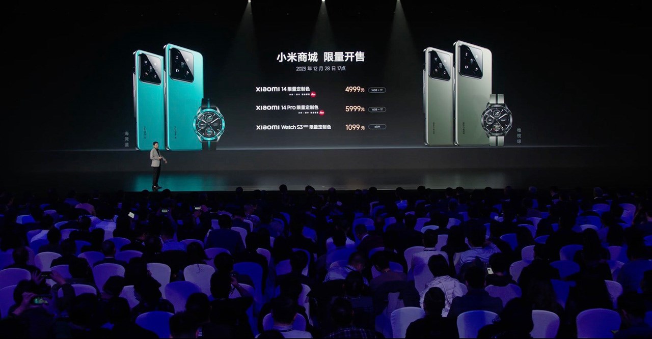 Xiaomi 14, Xiaomi 14 Pro cùng Xiaomi Watch S3 eSIM được CEO Lei Jun công bố tại sự kiện