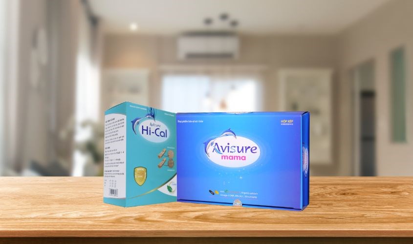 Bộ đôi Avisure mama và canxi Hi-Cal giúp hấp thu canxi tối đa cho mẹ bầu trong thai kỳ