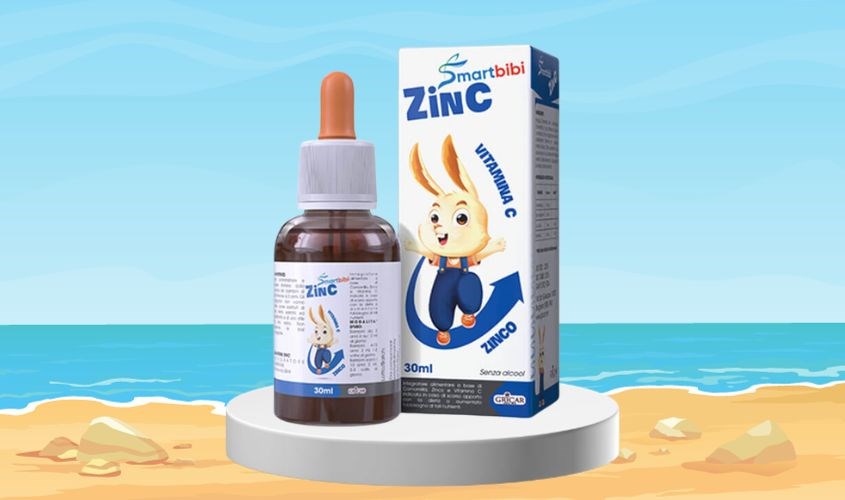 Siro Smartbibi ZinC bổ sung kẽm, vitamin C có chứa kẽm bisglycinate