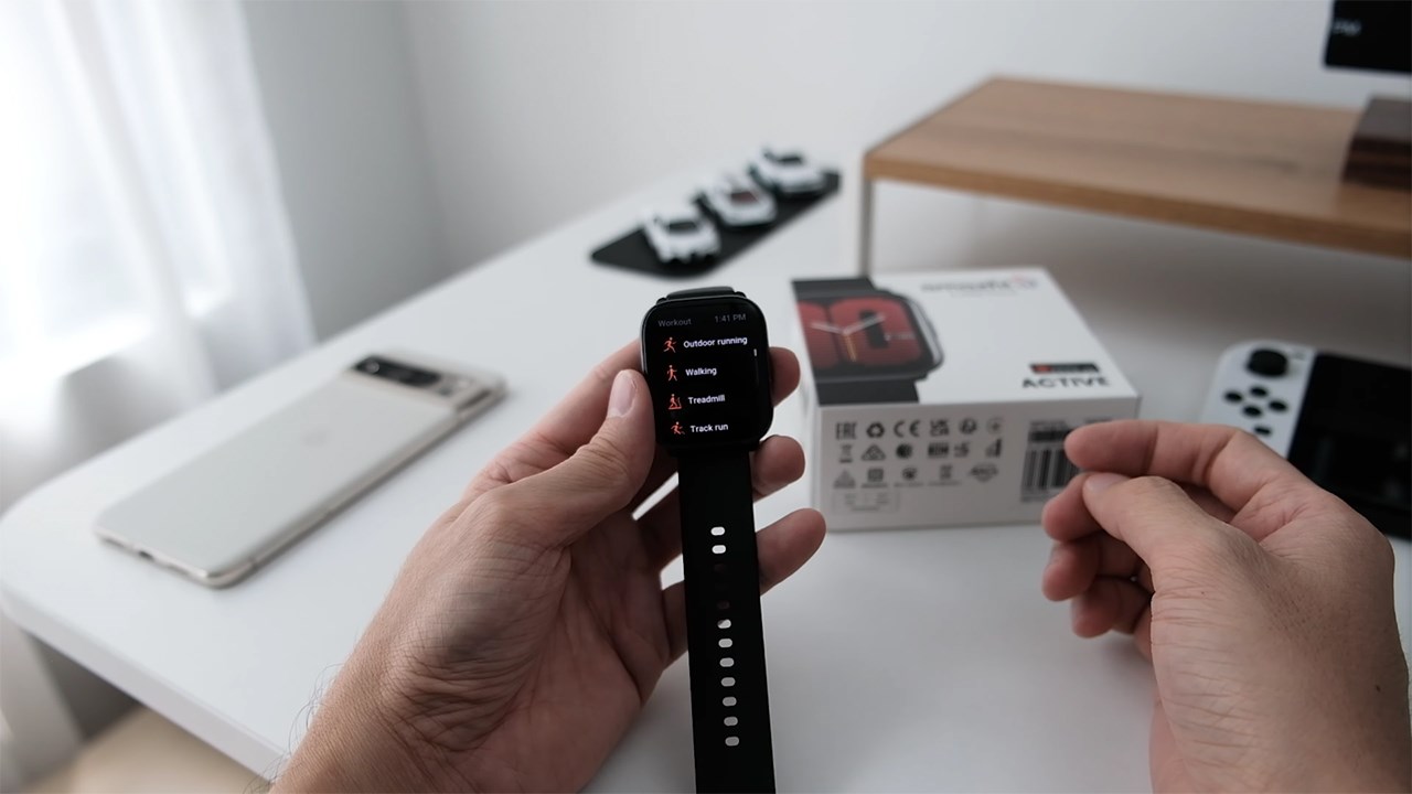 Amazfit Active còn được tích hợp hơn 120 bài tập thể thao khác nhau. Nguồn: Lim Reivew.