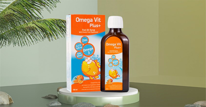 Siro dầu cá Omega Vit Plus+ tốt cho não bộ và mắt 