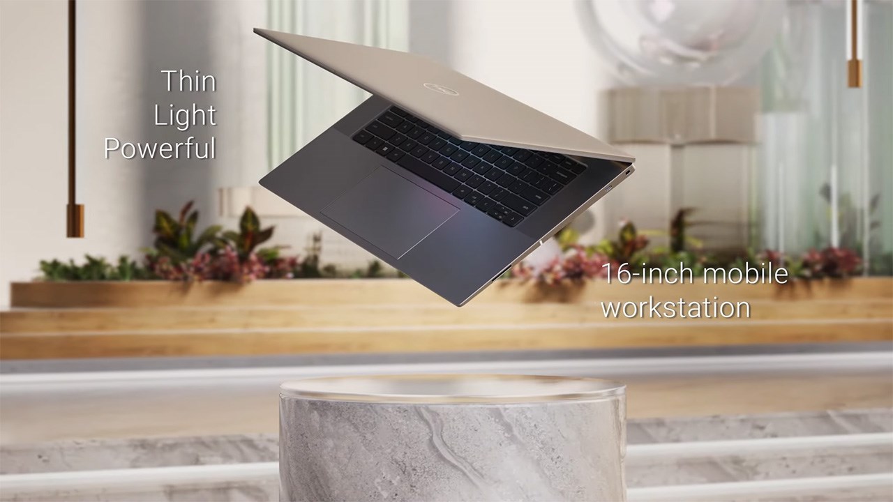 Với ngôn ngữ truyền thống của mình, Dell Precision 7680 vẫn có thân hình nhỏ gọn