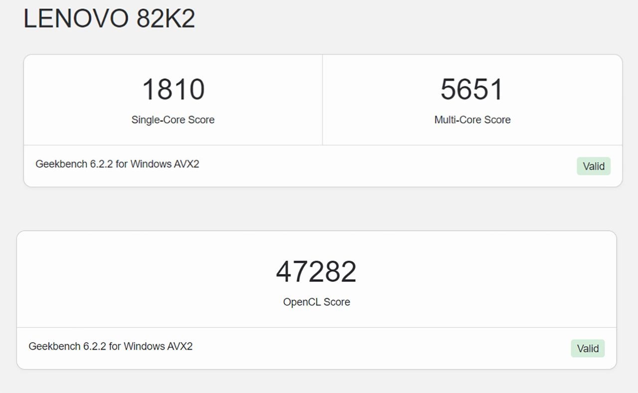 Điểm Geekbench 6 của Lenovo Ideapad Gaming 3 15ACH16. Điểm Geekbench 6 của Lenovo Ideapad Gaming 3 15ACH16.