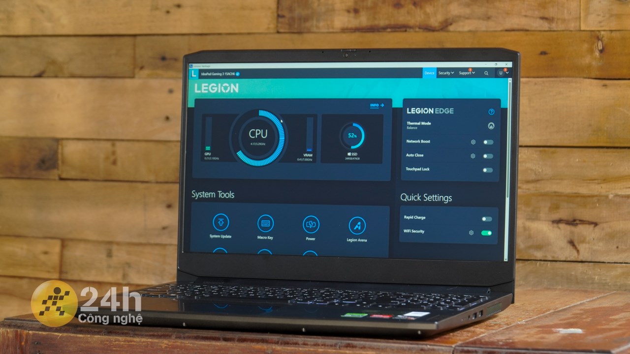 Lenovo Ideapad Gaming 3 15ACH16 còn được hỗ trợ Lenovo Vantage để tùy chỉnh sâu. Lenovo Ideapad Gaming 3 15ACH16 còn được hỗ trợ Lenovo Vantage để tùy chỉnh sâu.