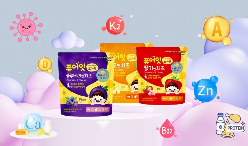 Phô mai sấy Naebro cung cấp nhiều chất dinh dưỡng