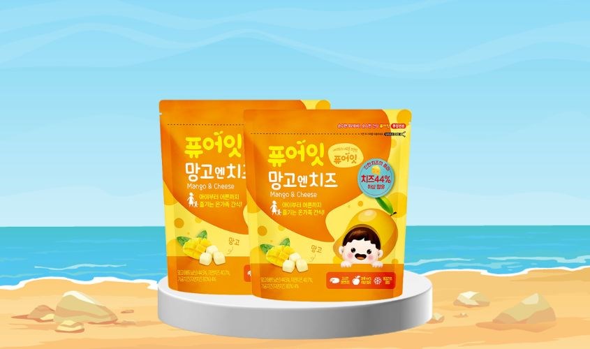 Phô mai sấy lạnh Naebro vị xoài gói 16g (từ 7 tháng)
