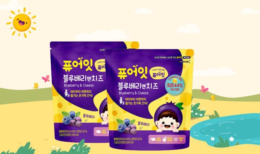 Phô mai sấy lạnh Naebro vị việt quất gói 16g (từ 7 tháng)