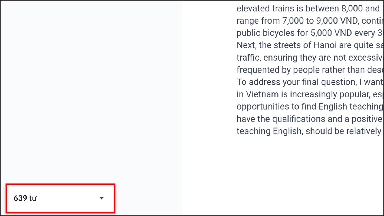 Cách đếm số từ trên Google Docs Cách đếm số từ trên Google Docs