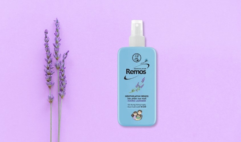 Xịt chống muỗi Remos 150 ml hương lavender (từ 4 tuổi)