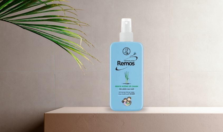 Xịt chống muỗi Remos 150 ml hương sả chanh (từ 4 tuổi)