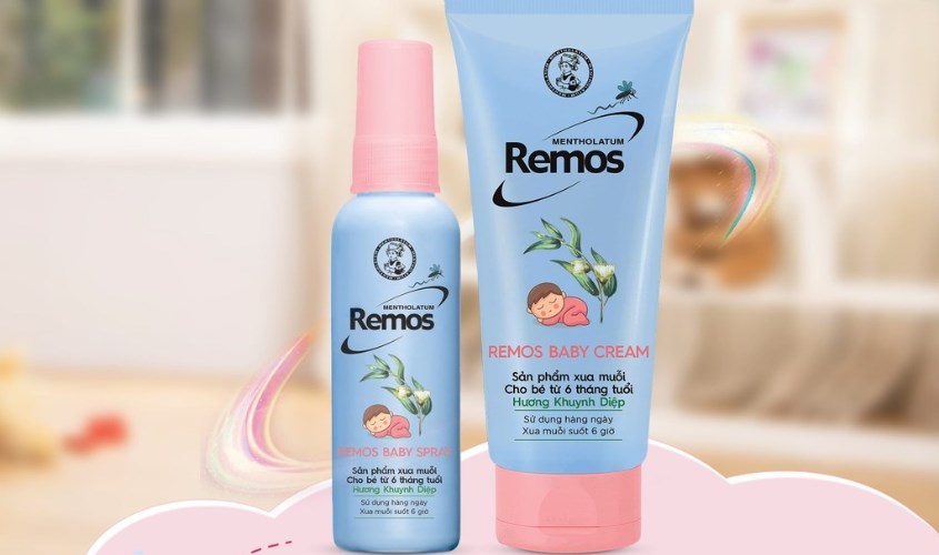 Kem chống muỗi Remos 70g hương khuynh diệp (từ 6 tháng)