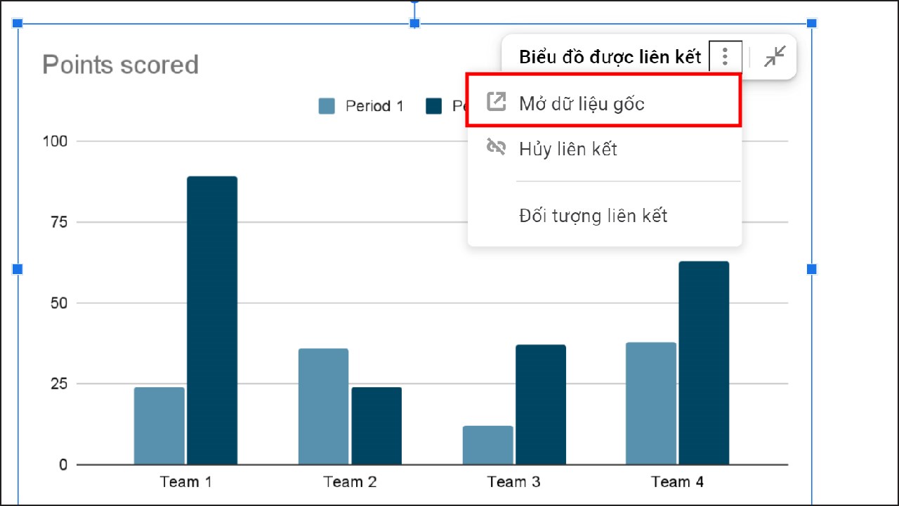 Cách tạo biểu đồ trong Google Docs