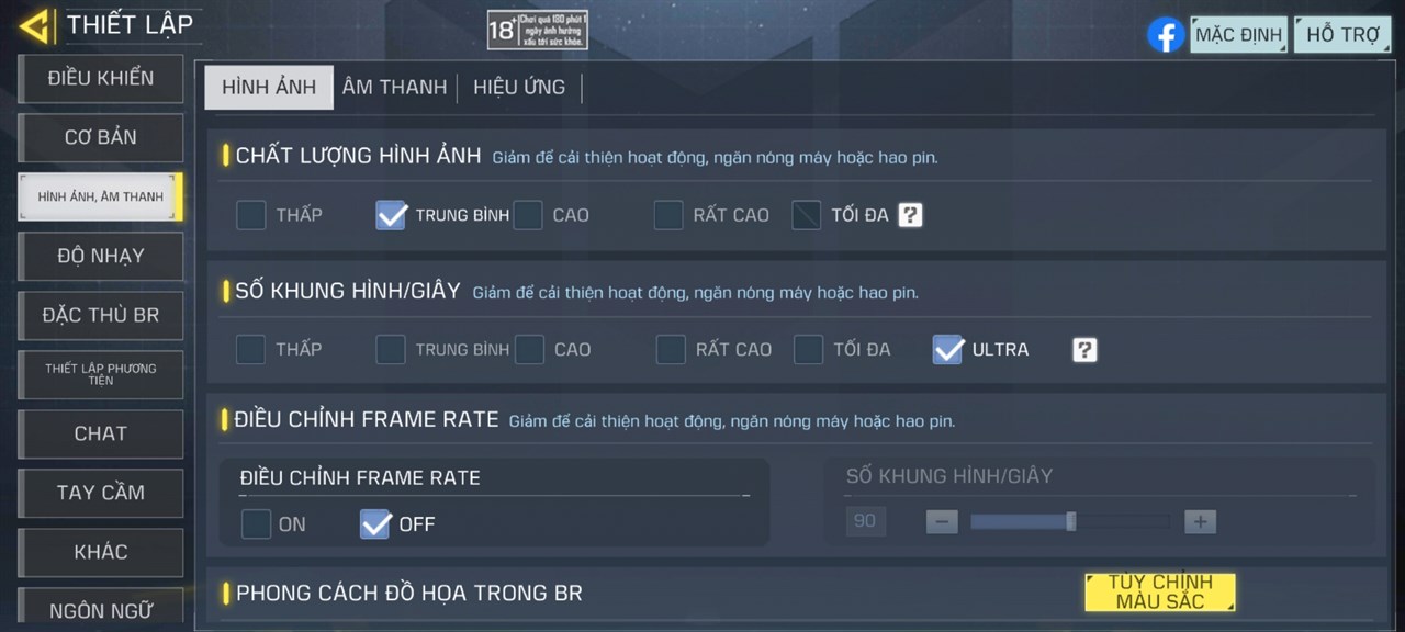 Thiết lập đồ họa Call Of Duty Mobile mà mình đã đặt trên Xiaomi 13 Pro cập nhật Xiaomi HyperOS. Thiết lập đồ họa Call Of Duty Mobile mà mình đã đặt trên Xiaomi 13 Pro cập nhật Xiaomi HyperOS.