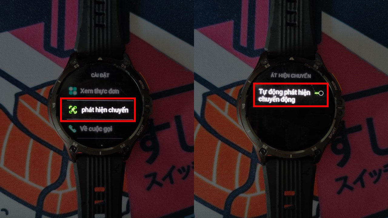 Cách bật phát hiện chuyển động trên Befit Hunter1