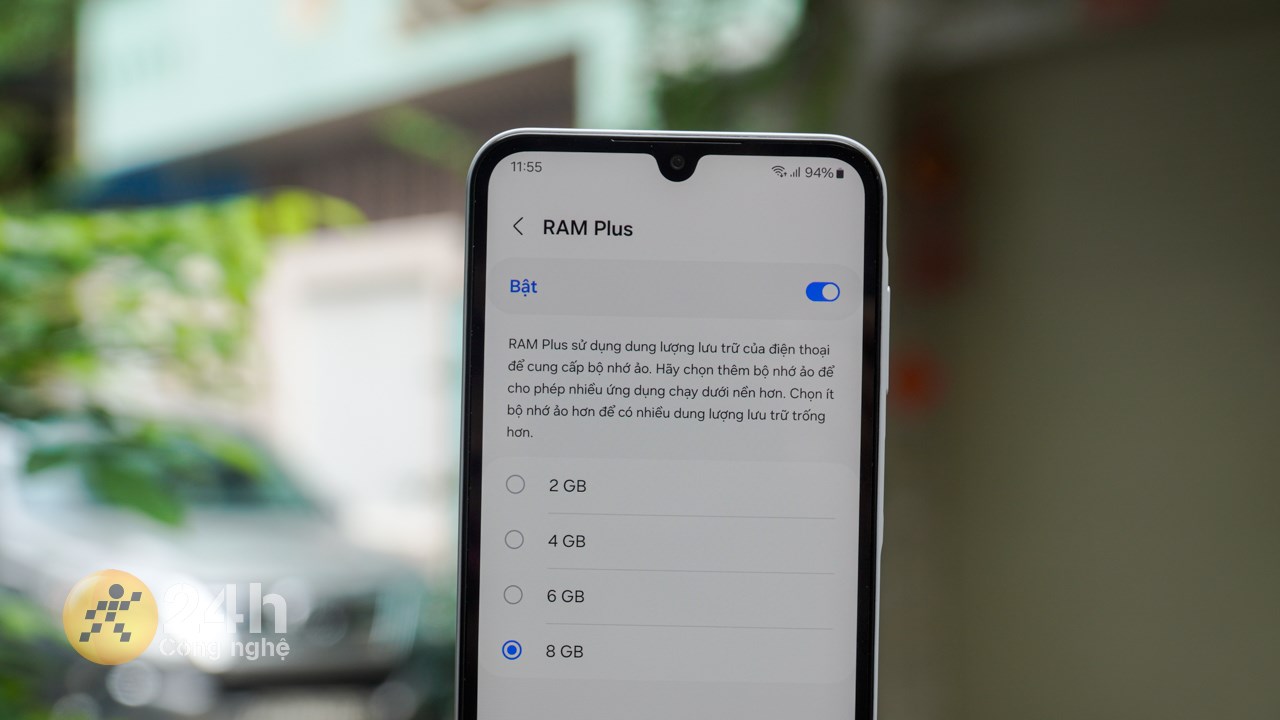 Galaxy A15 5G được trang bị tính năng RAM Plus - mở rộng dung lượng RAM thiết bị tối đa 8 GB