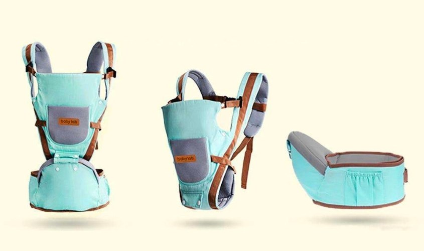 Địu Baby Lab có thiết kế thông minh với địu ngồi, giúp bé ngồi thoải mái 