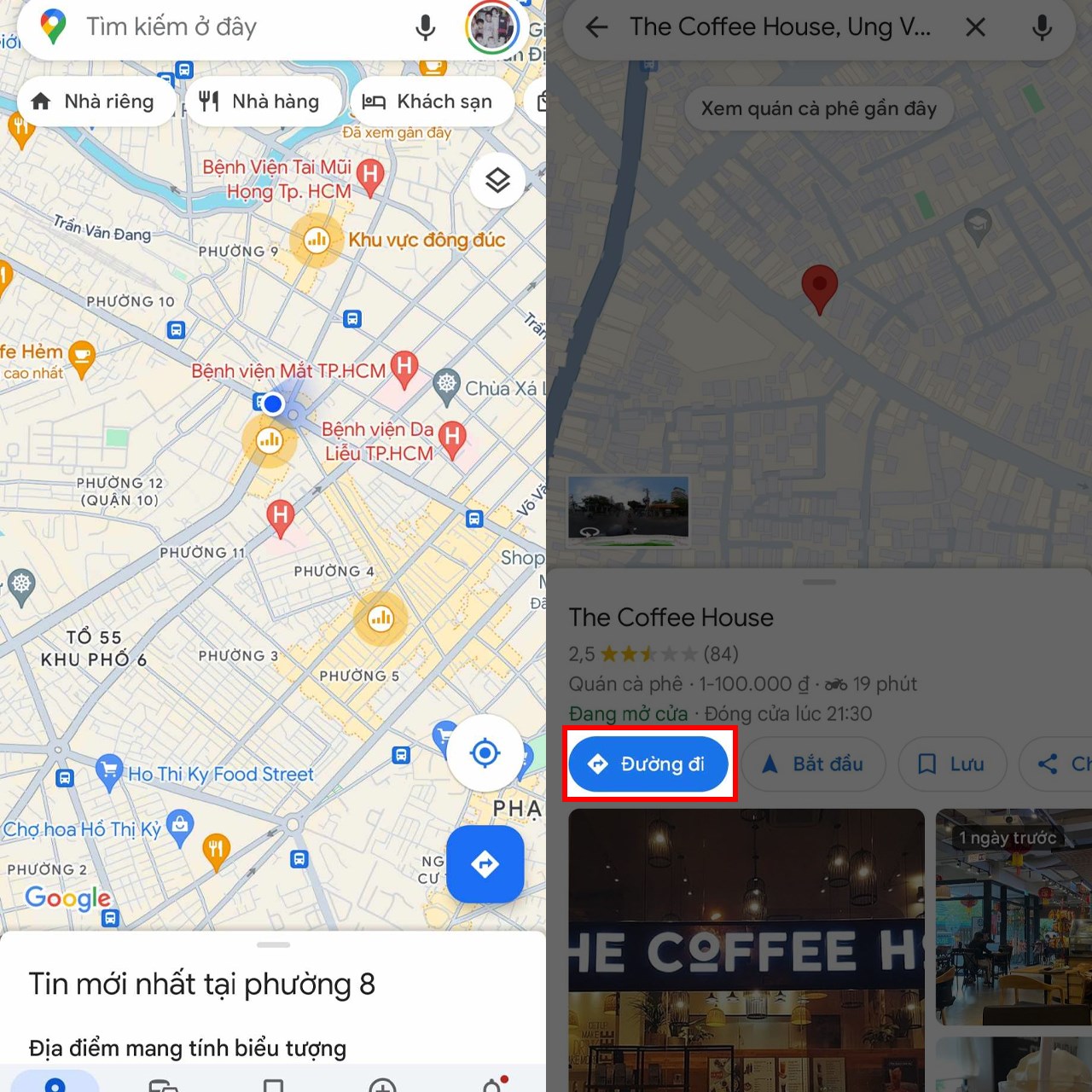 Cách lưu quãng đường trên Google Maps