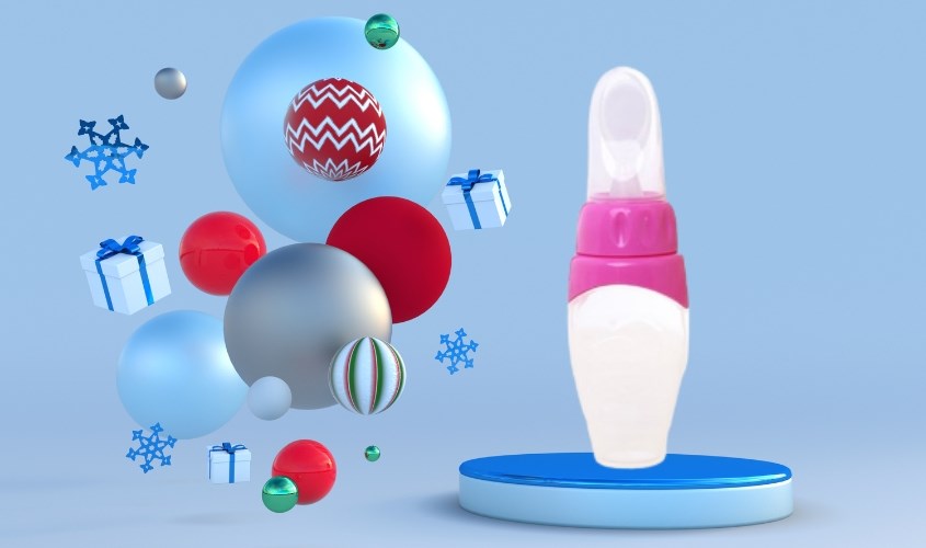 Bình ăn dặm AMI AM55103 150 ml (từ 4 tháng)