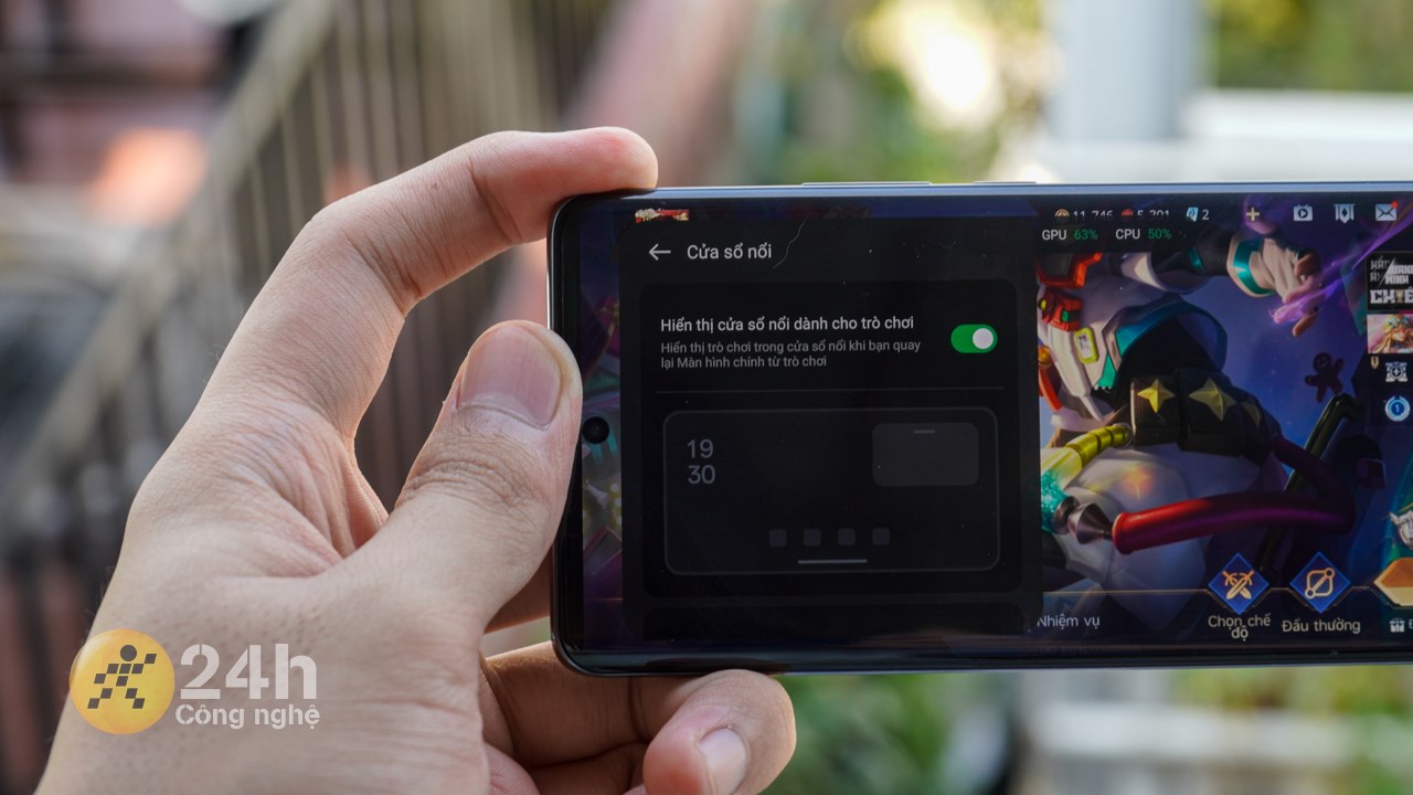 Mình thích tính năng Cửa sổ nổi trong công cụ Hyperboost của Reno11 Pro 5G.