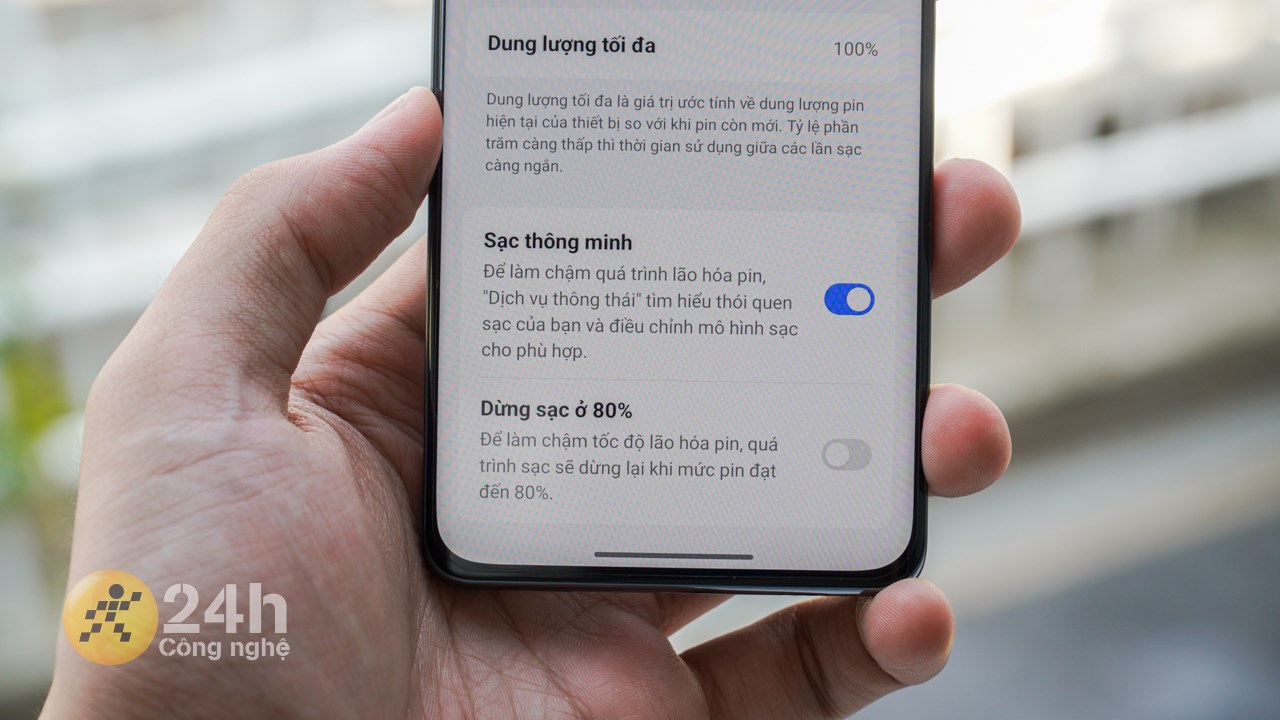 Tính năng Sạc thông minh trên OPPO Reno11 Pro 5G.