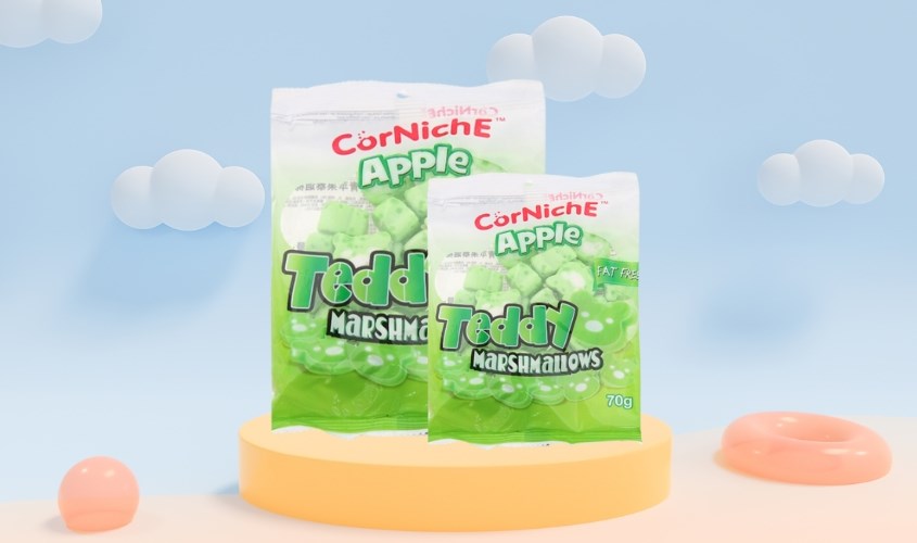 Kẹo xốp marshmallow Corniche hương táo đáng yêu