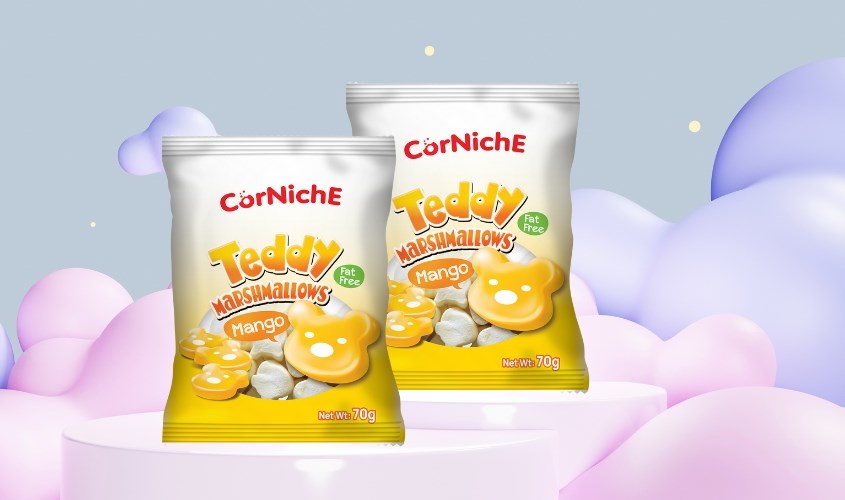 Kẹo Marshmallow Corniche hương xoài hình gấu 