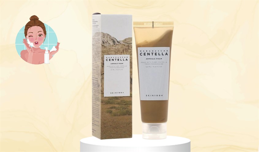 Sữa rửa mặt chiết xuất Rau Má Skin1004 Madagascar Centella Ampoule Foam