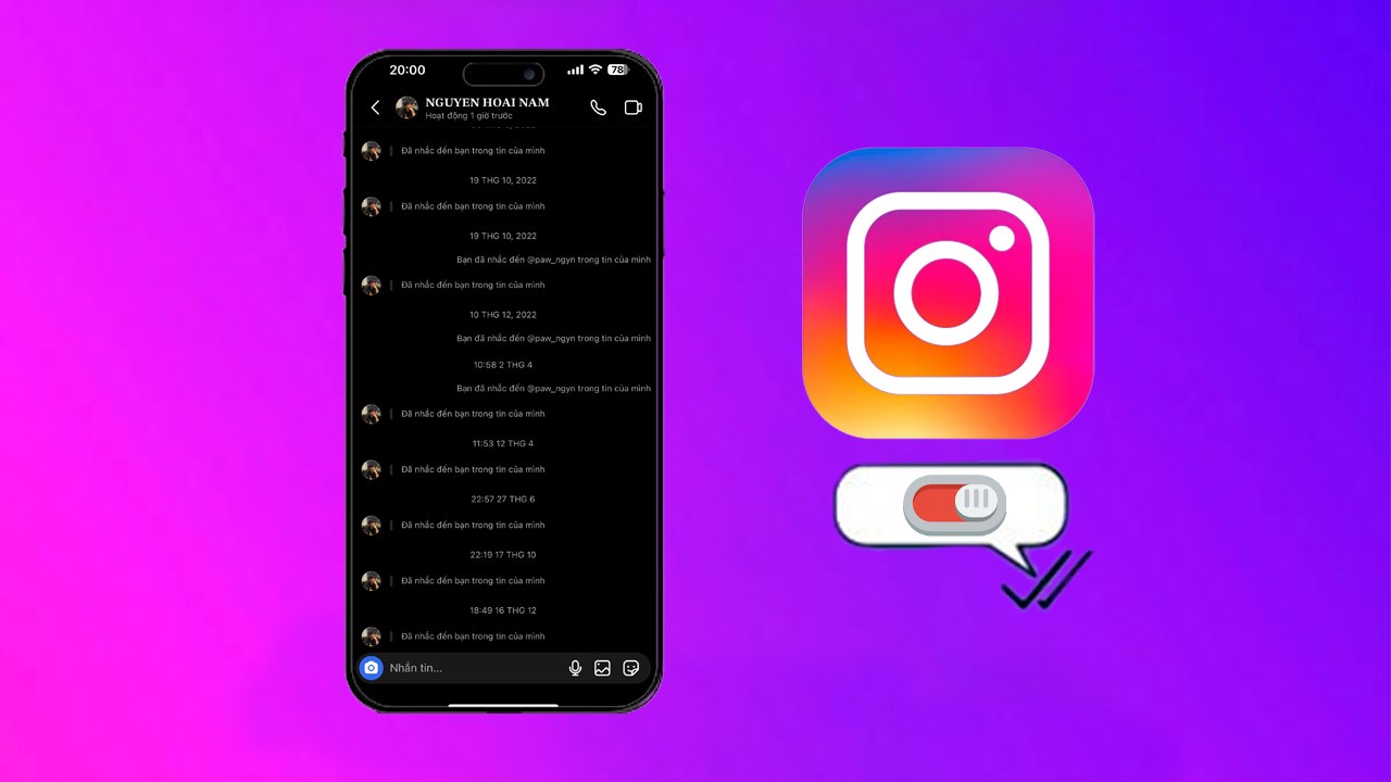 Cách tắt hiện seen khi đọc tin nhắn Instagram