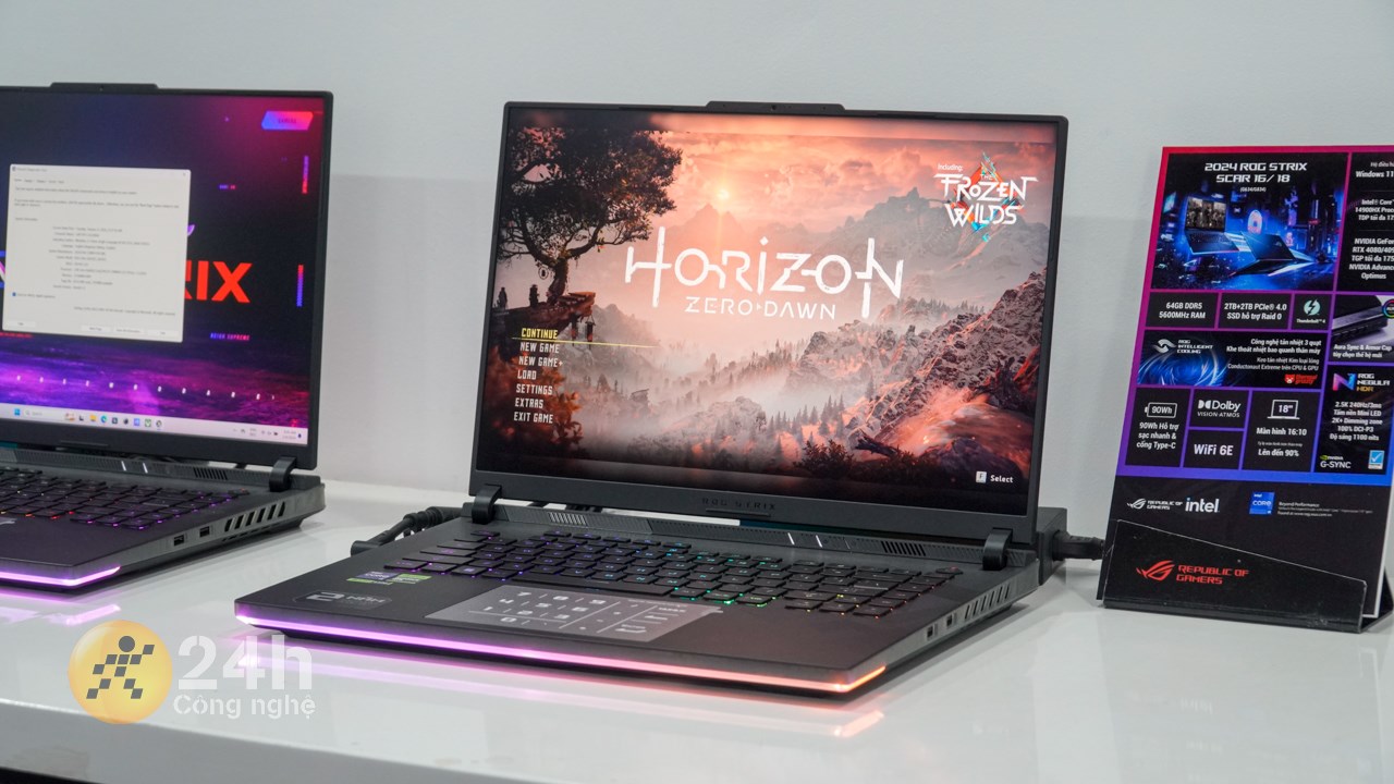 ASUS ROG Strix Scar 16/18 2024 đã cải tiến hệ thống tản nhiệt bên trong máy để mang lại trải nghiệm sử dụng mát mẻ hơn cho người dùng.