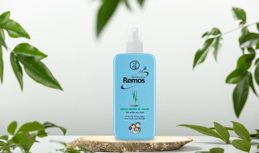 Xịt chống muỗi Remos 70 ml hương sả chanh (từ 4 tuổi)
