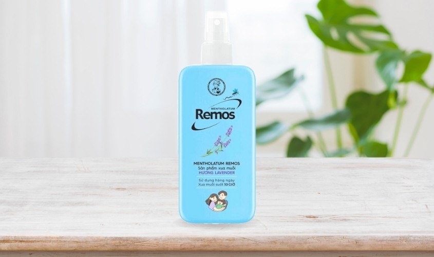 Xịt chống muỗi Remos 150 ml hương lavender (từ 4 tuổi)