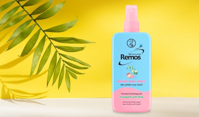 Xịt chống muỗi Remos Baby Spray 70 ml hương khuynh diệp (từ 6 tháng)
