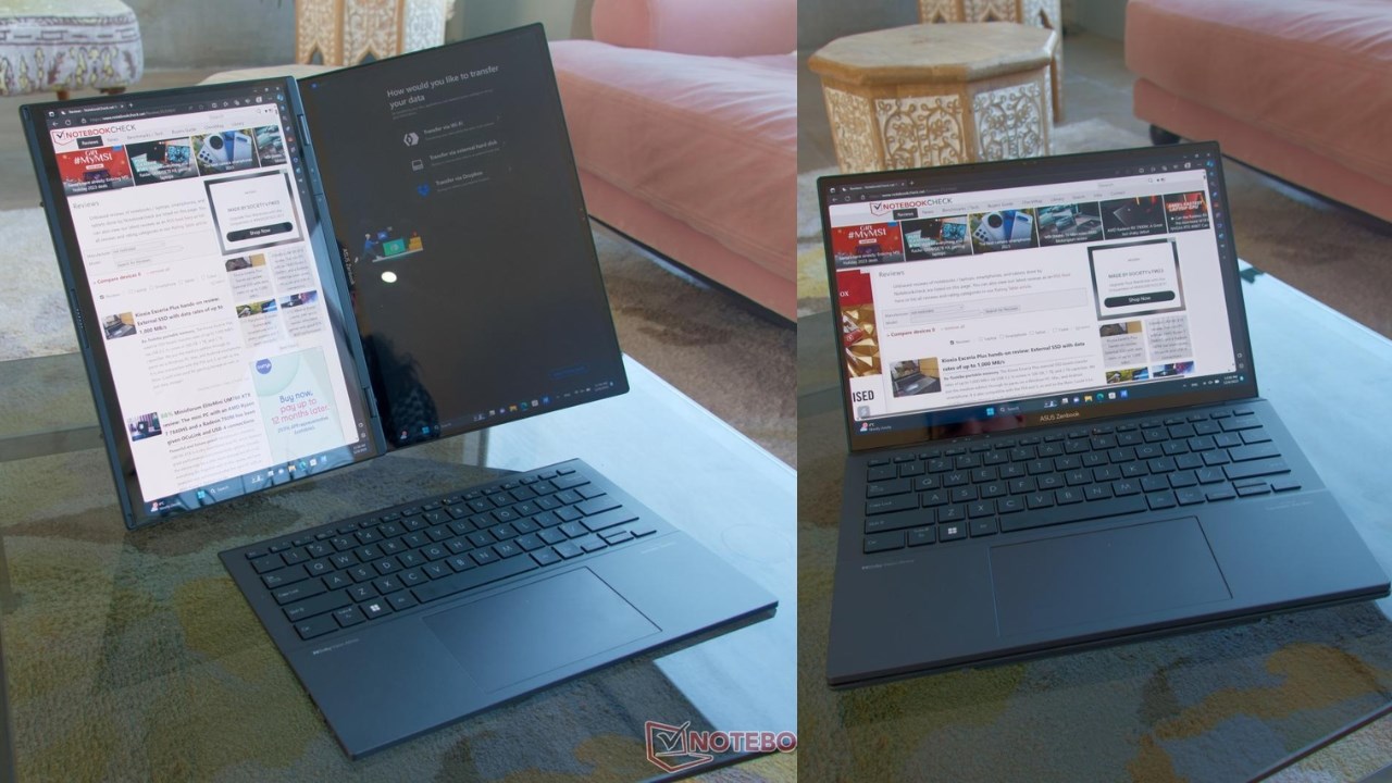 Chế độ Desktop và Laptop của Zenbook Duo 2024
