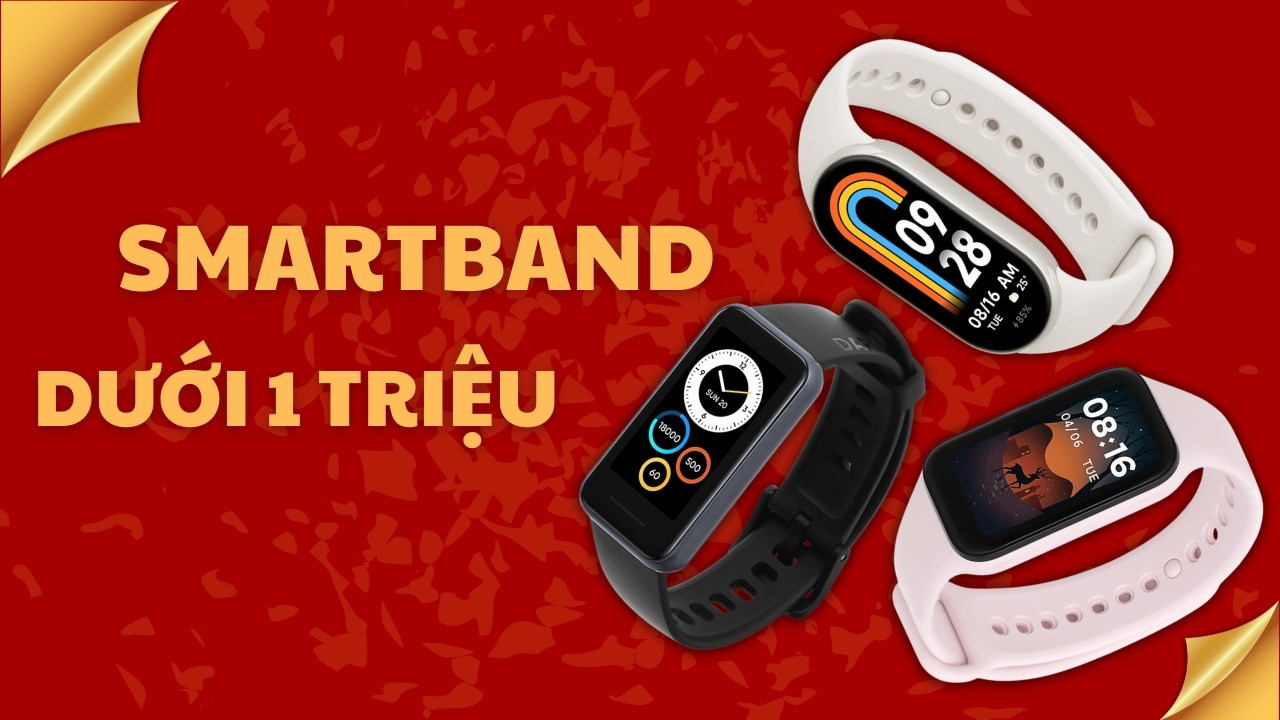 TOP vòng tay thông minh chỉ dưới 1 triệu tại TGDĐ