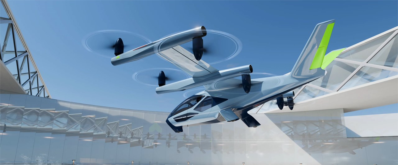 Taxi bay được thiết kế tám cánh quạt giúp bay nhanh và cao hơn Taxi bay được thiết kế tám cánh quạt giúp bay nhanh và cao hơn